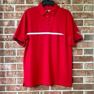 Callaway opti-dri red athletic polo shirt